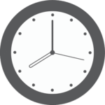pngtree bw icons clock office grey clock vector png image 37891156